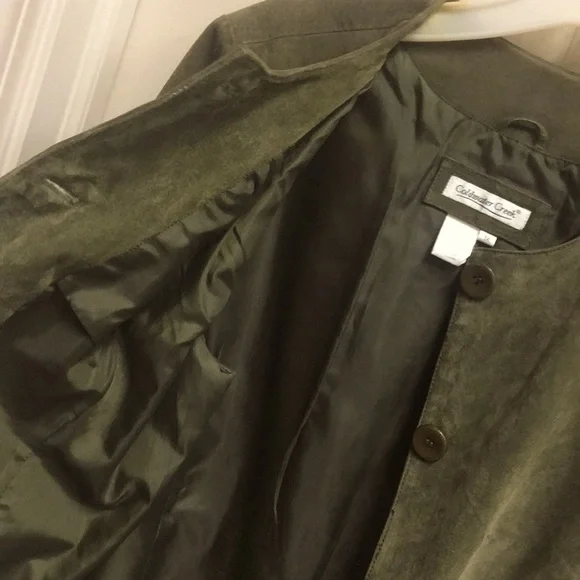 Women's Olive Green Jacket - Picture 3 of 9
